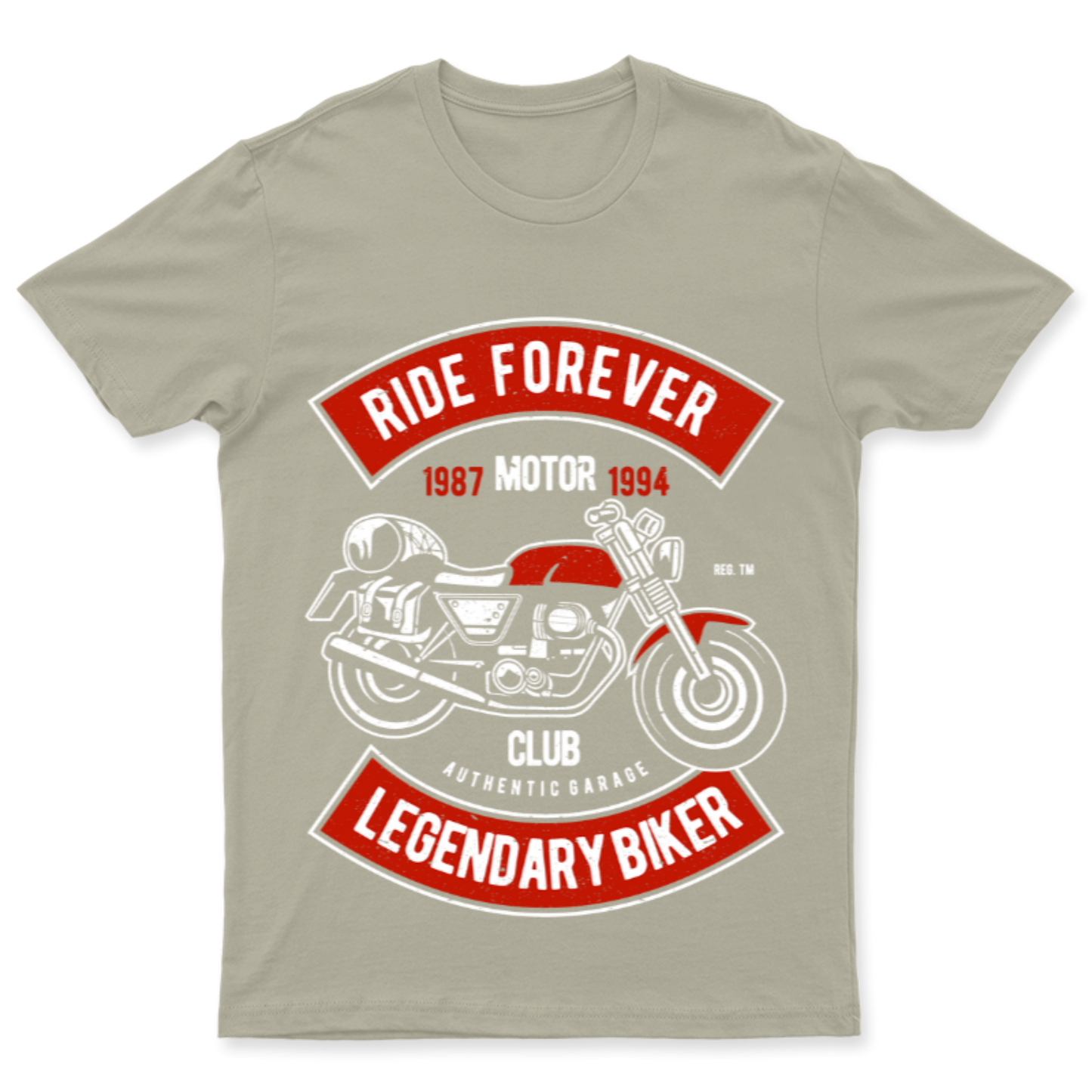 Playera Vintage Ride Forever - Hombre