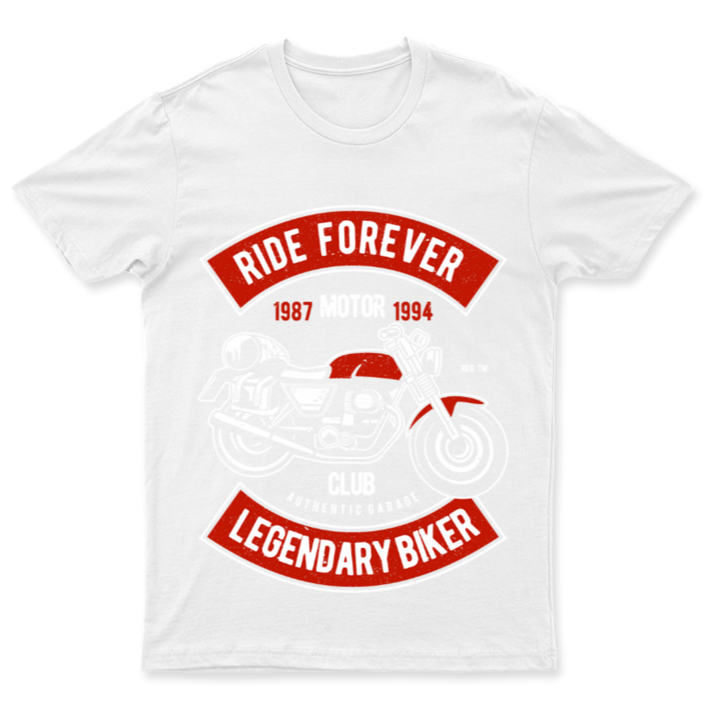 Playera Vintage Ride Forever - Hombre
