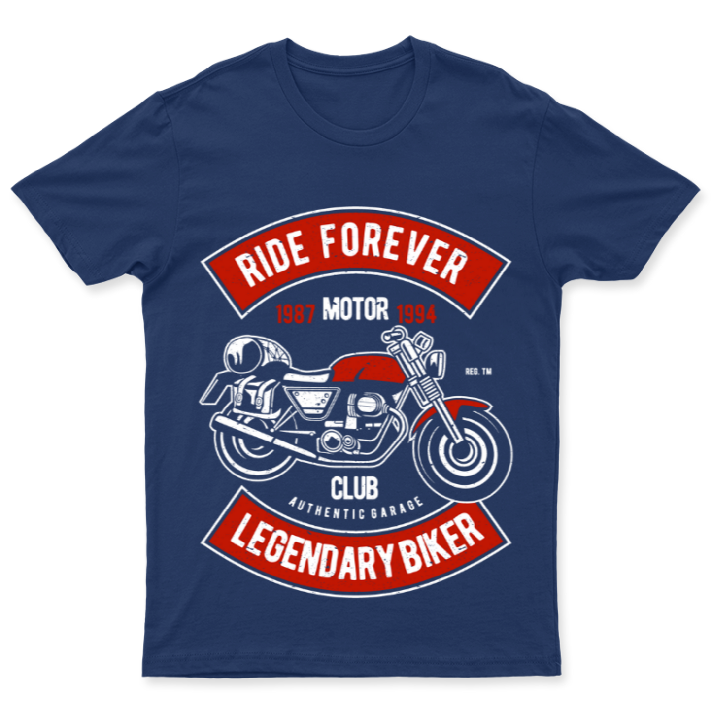 Playera Vintage Ride Forever - Hombre
