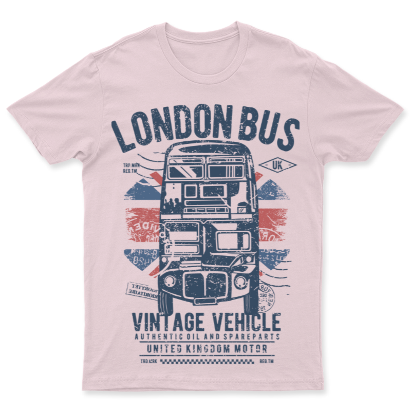 Playera Vintage London Bus - Hombre
