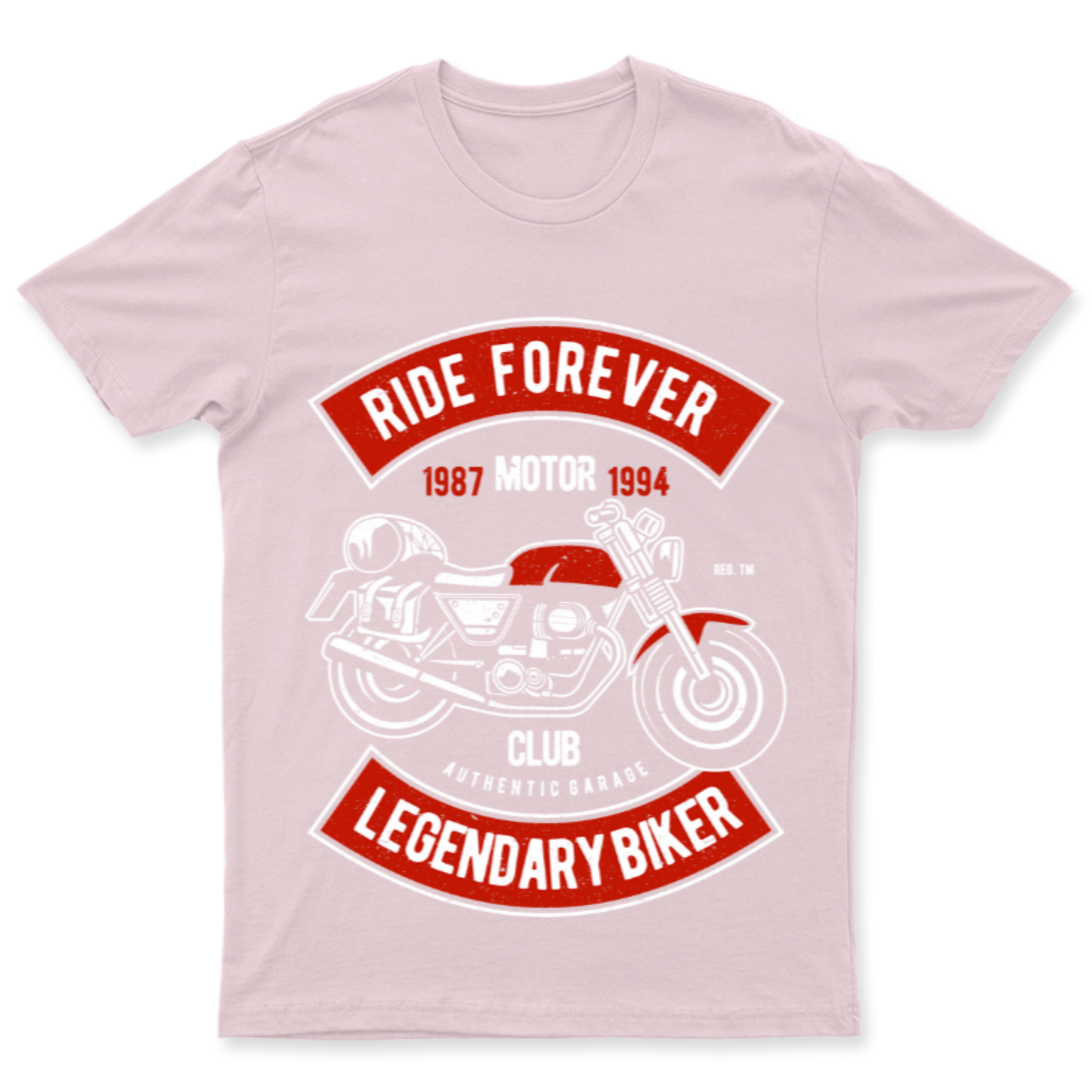 Playera Vintage Ride Forever - Hombre