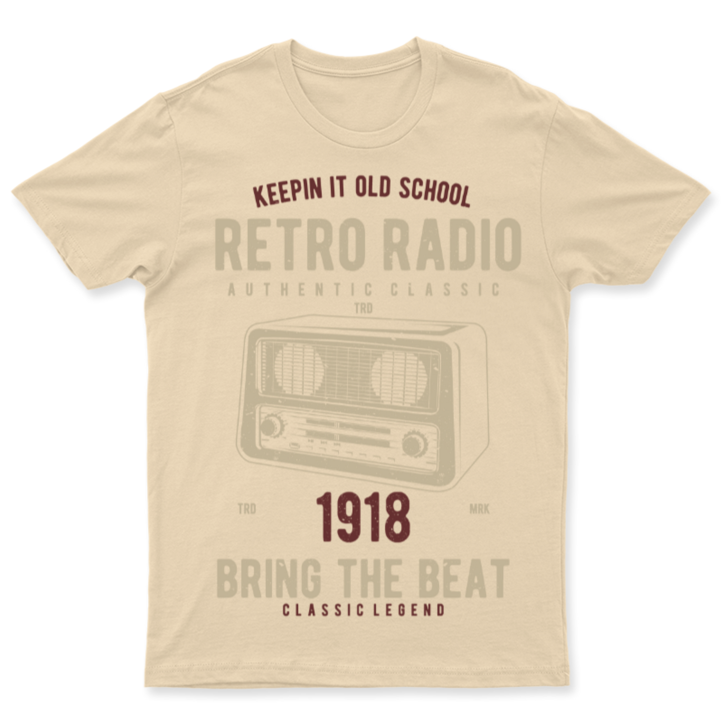 Playera Vintage Retro Radio - Hombre