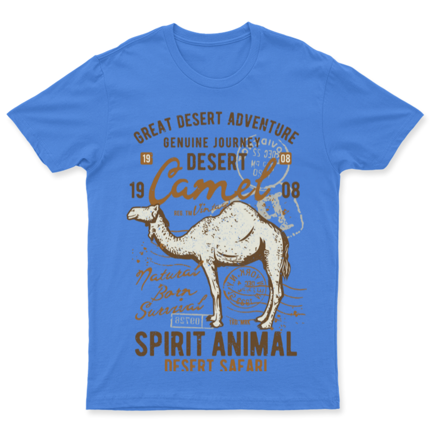 Playera Vintage Desert Camel - Hombre