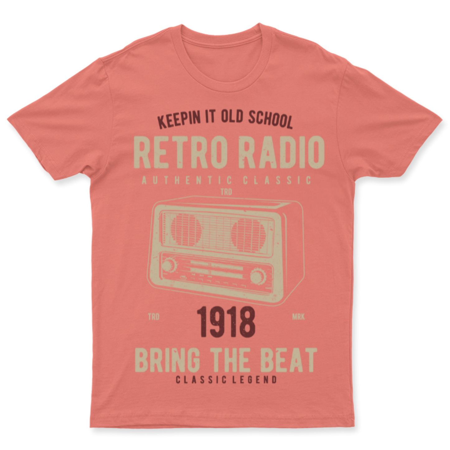 Playera Vintage Retro Radio - Hombre