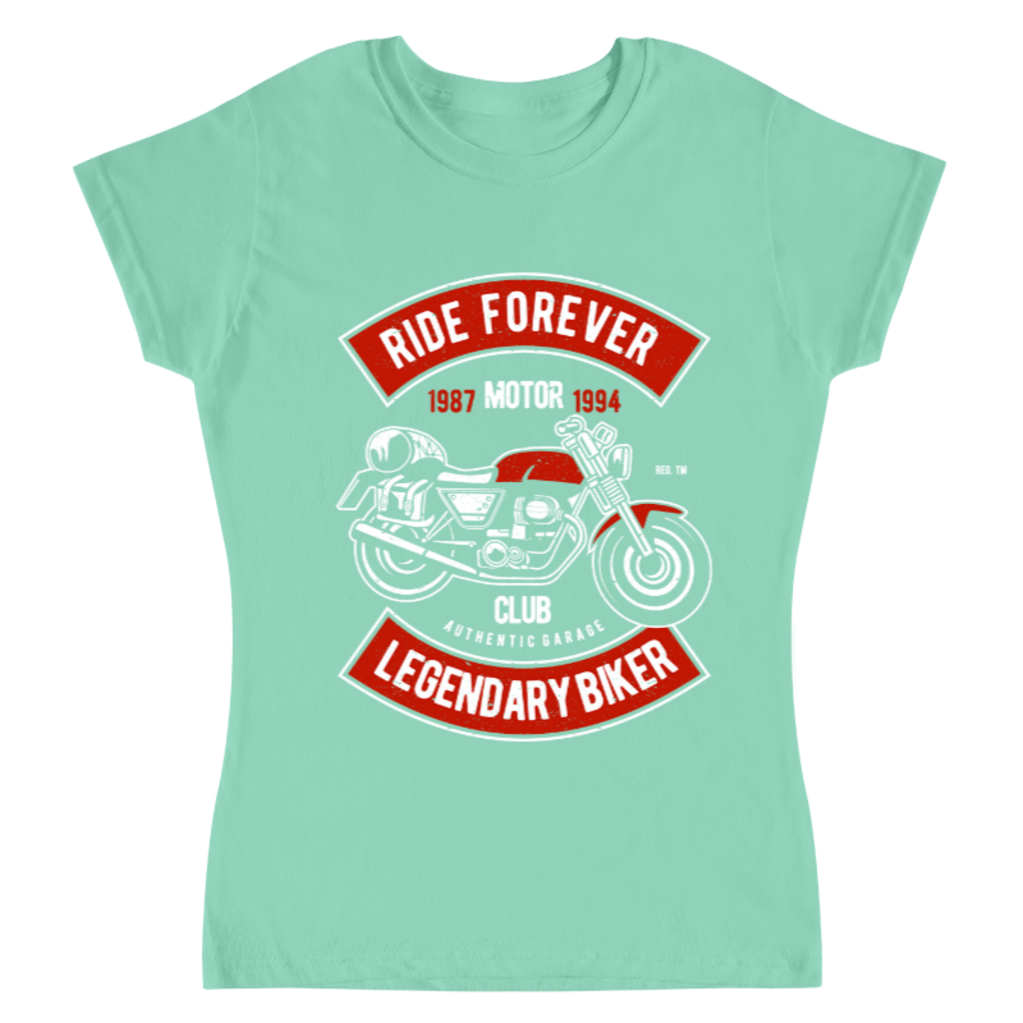 Playera Vintage Ride Forever - Mujer