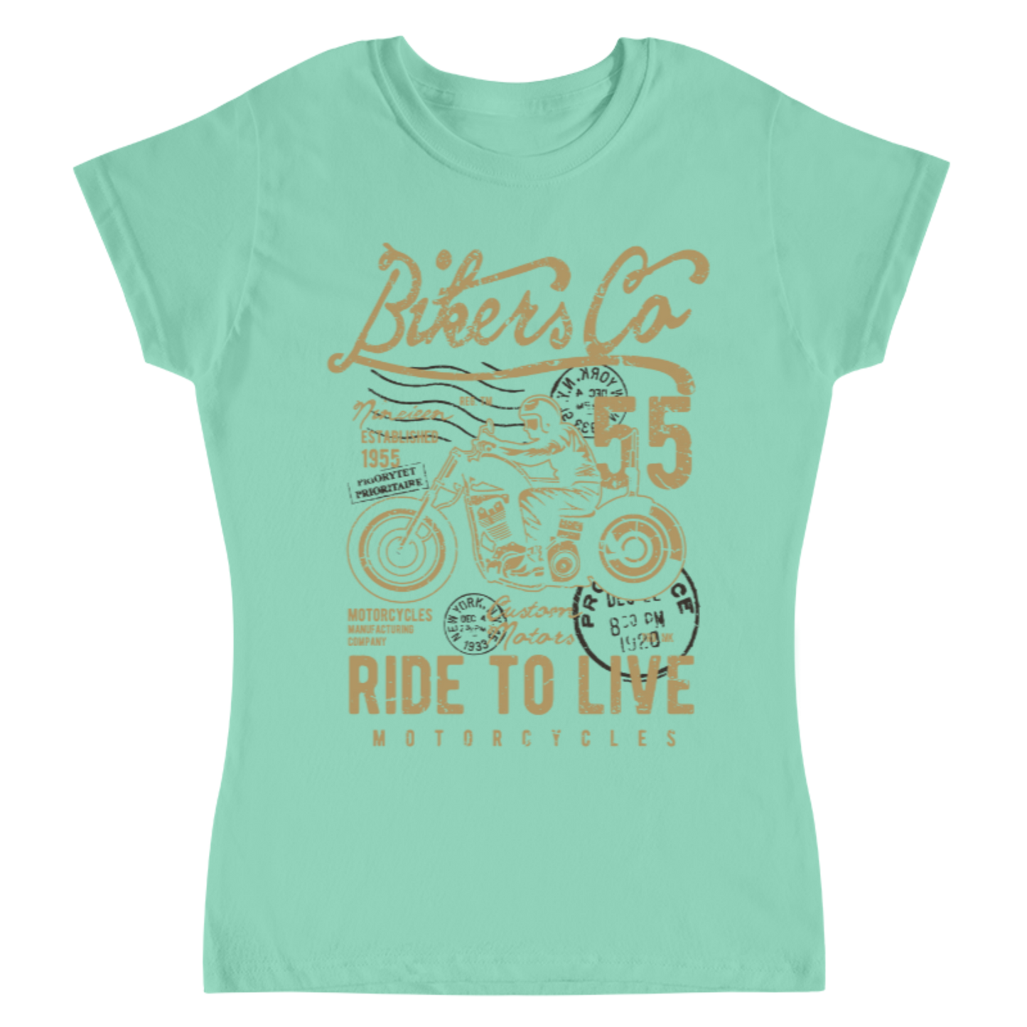 Playera Vintage Bikers - Mujer