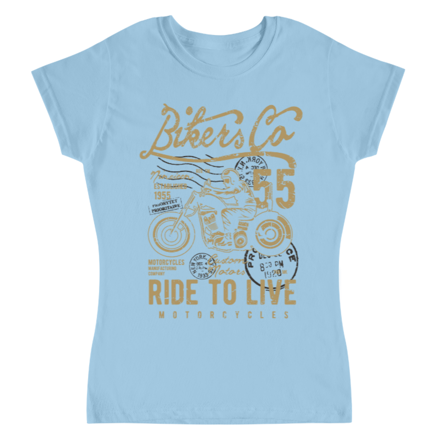 Playera Vintage Bikers - Mujer