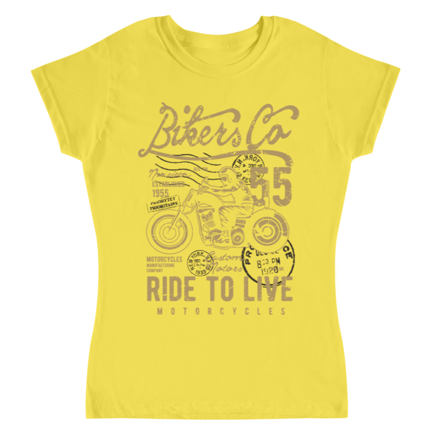 Playera Vintage Bikers - Mujer