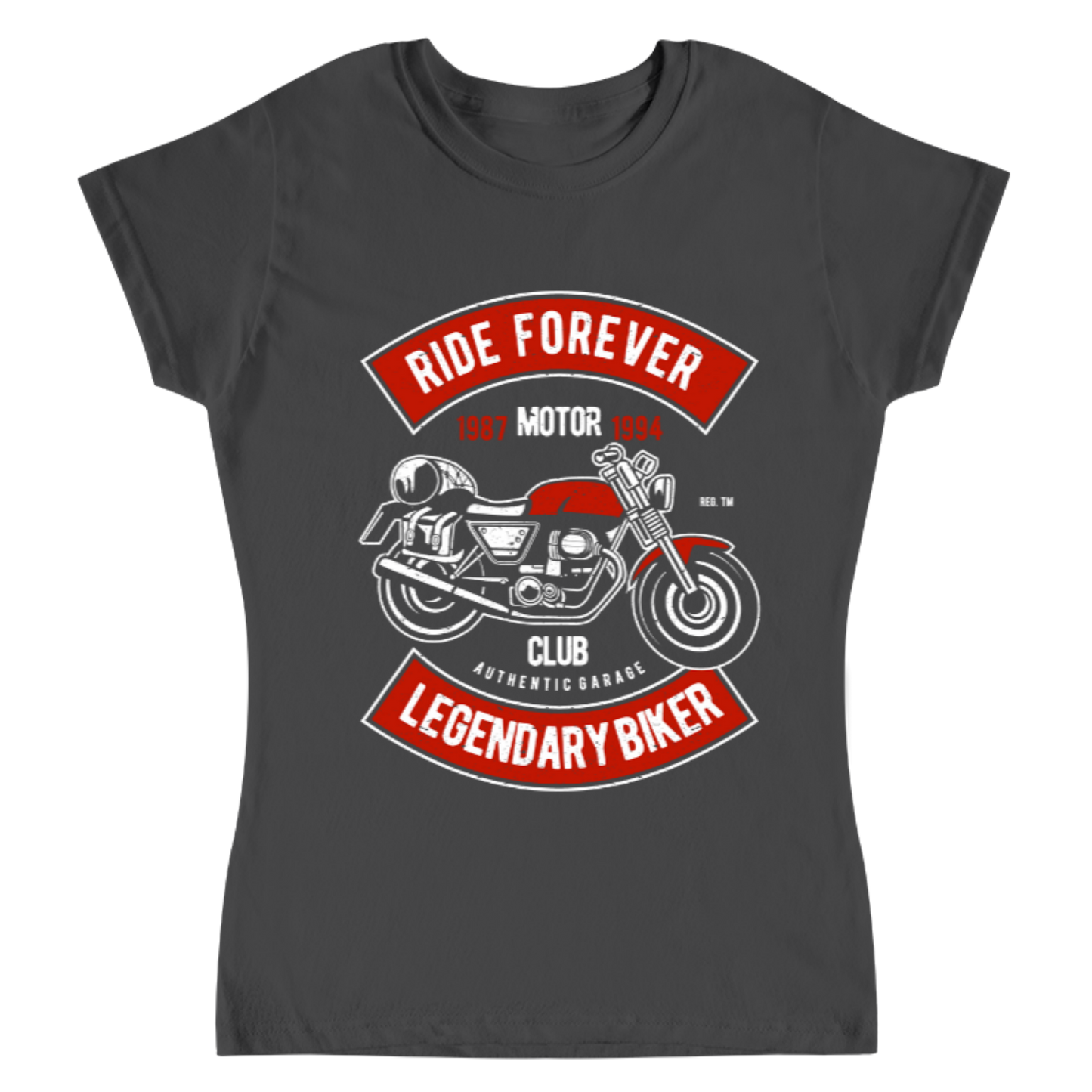 Playera Vintage Ride Forever - Mujer