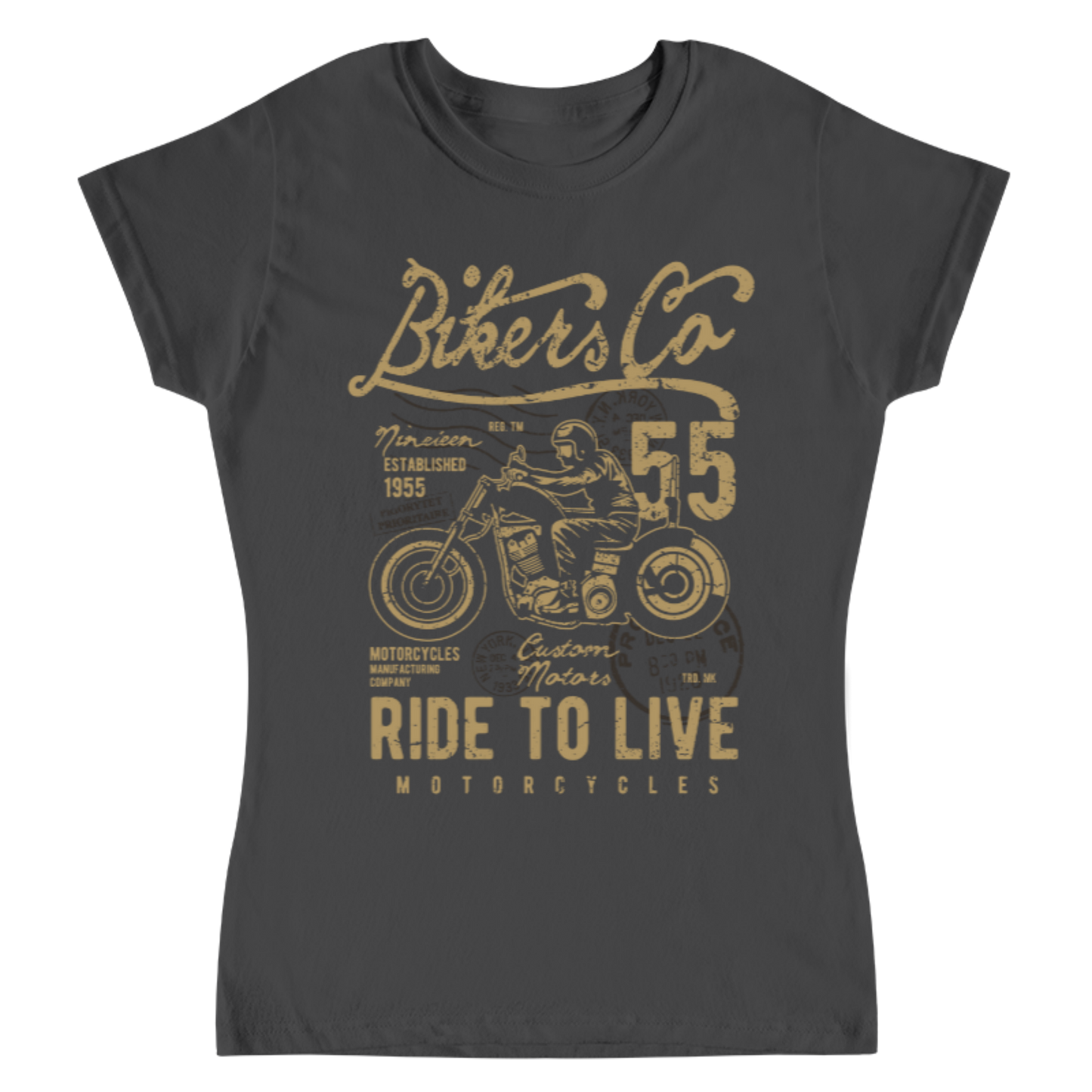 Playera Vintage Bikers - Mujer