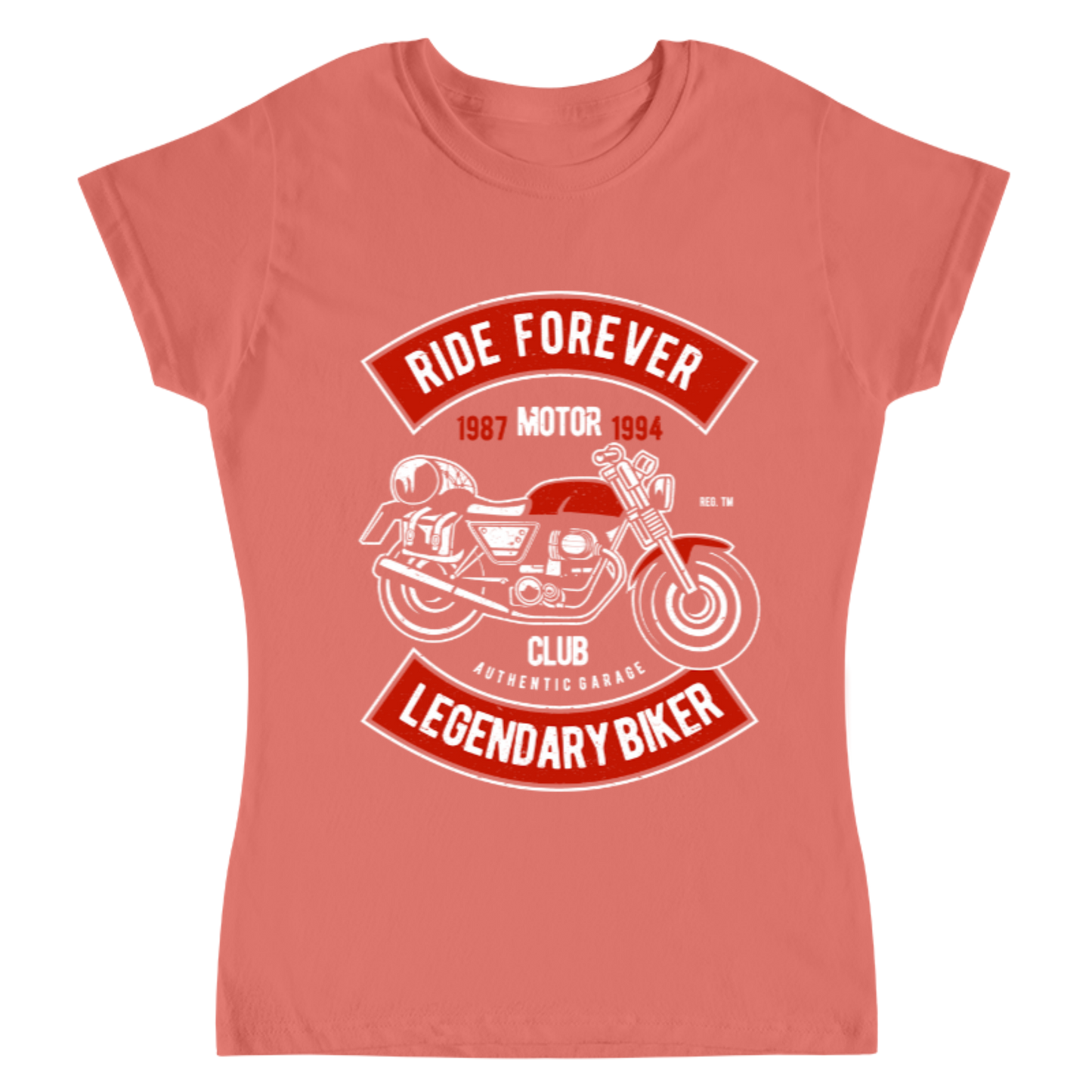 Playera Vintage Ride Forever - Mujer