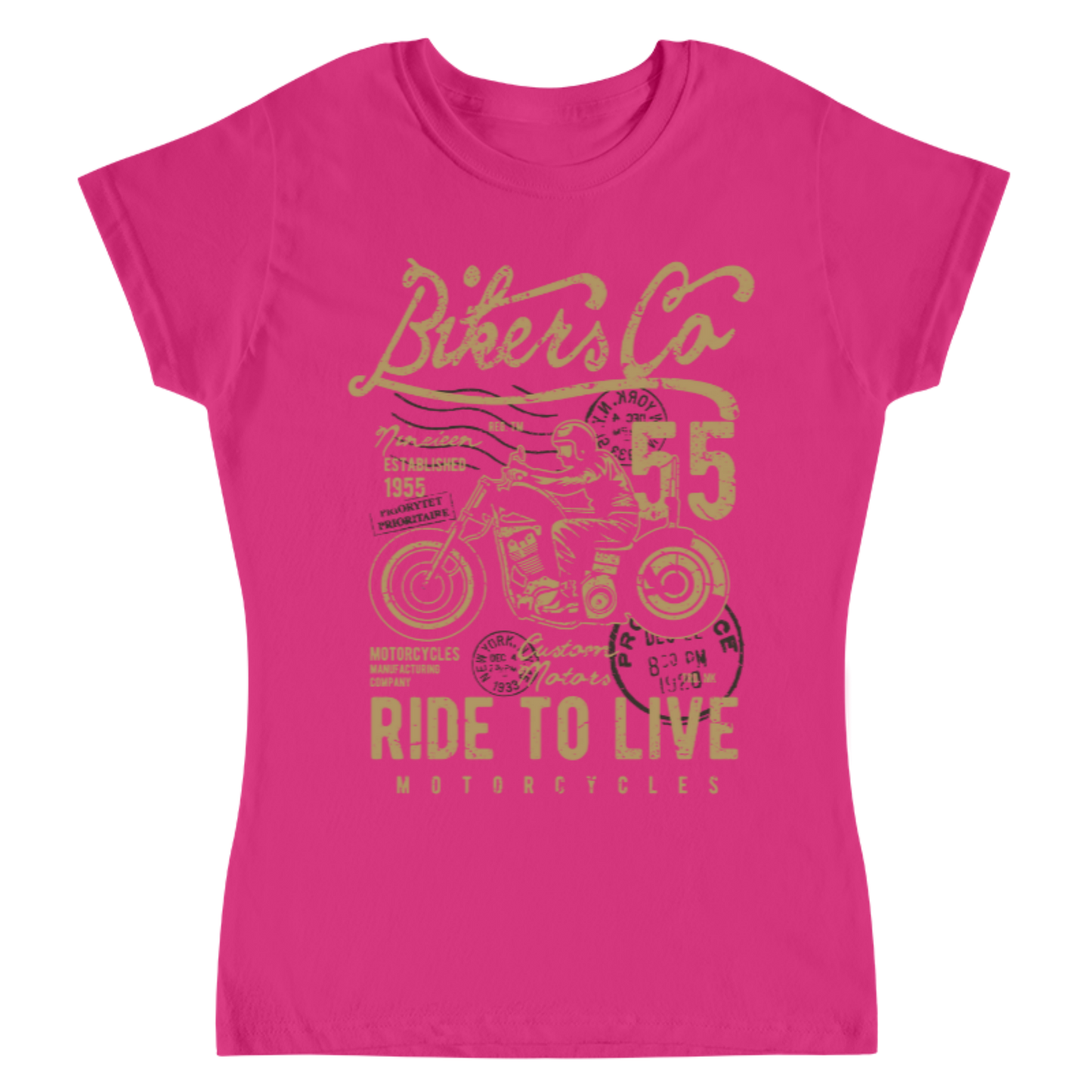 Playera Vintage Bikers - Mujer