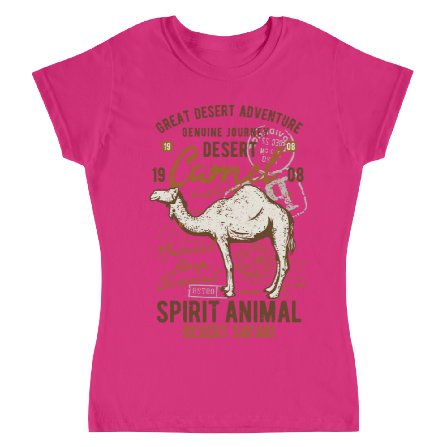 Playera Vintage Desert Camel - Mujer