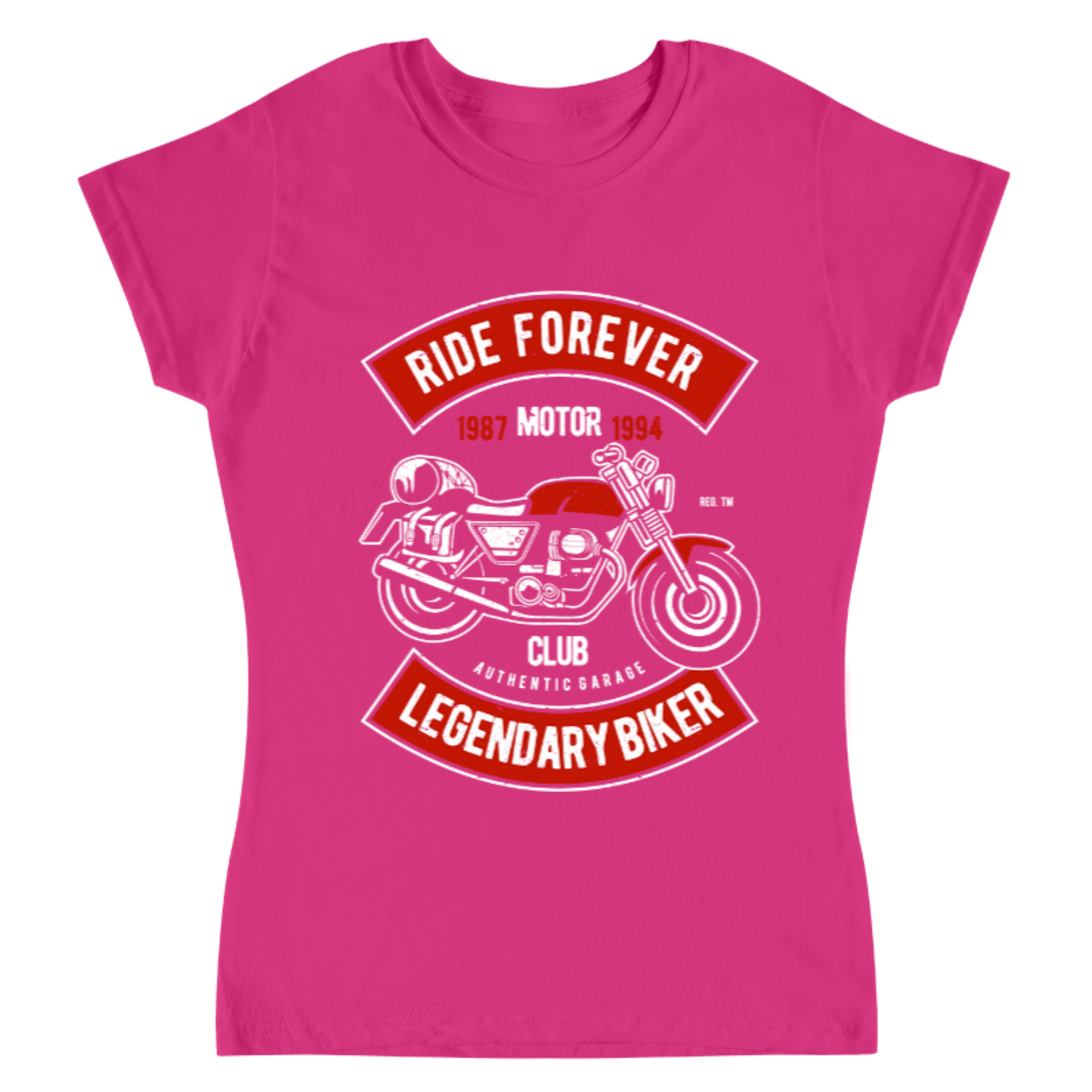 Playera Vintage Ride Forever - Mujer