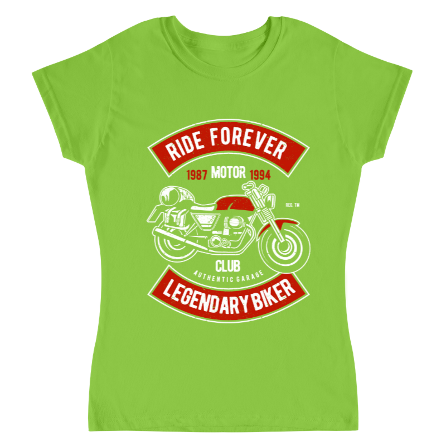Playera Vintage Ride Forever - Mujer