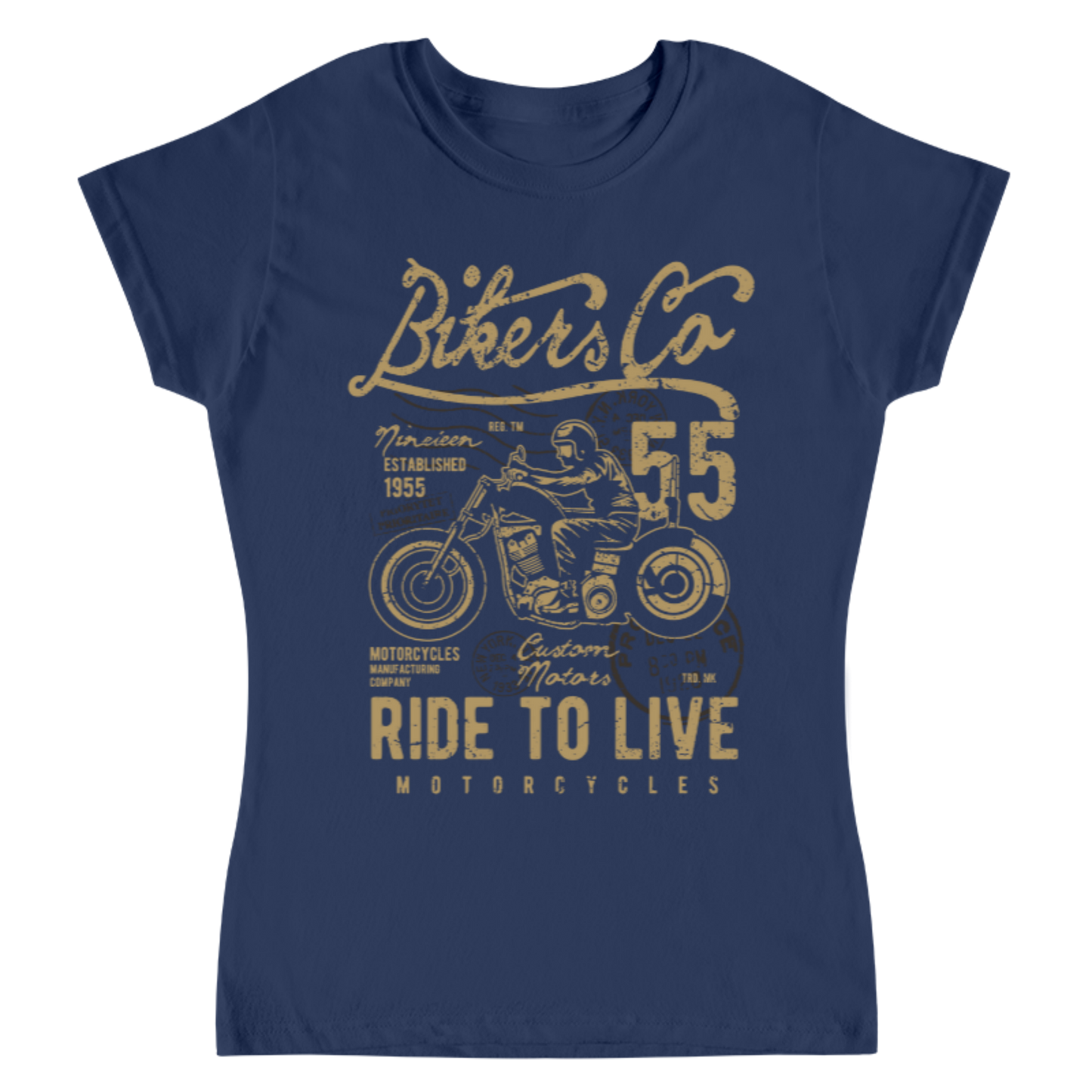 Playera Vintage Bikers - Mujer