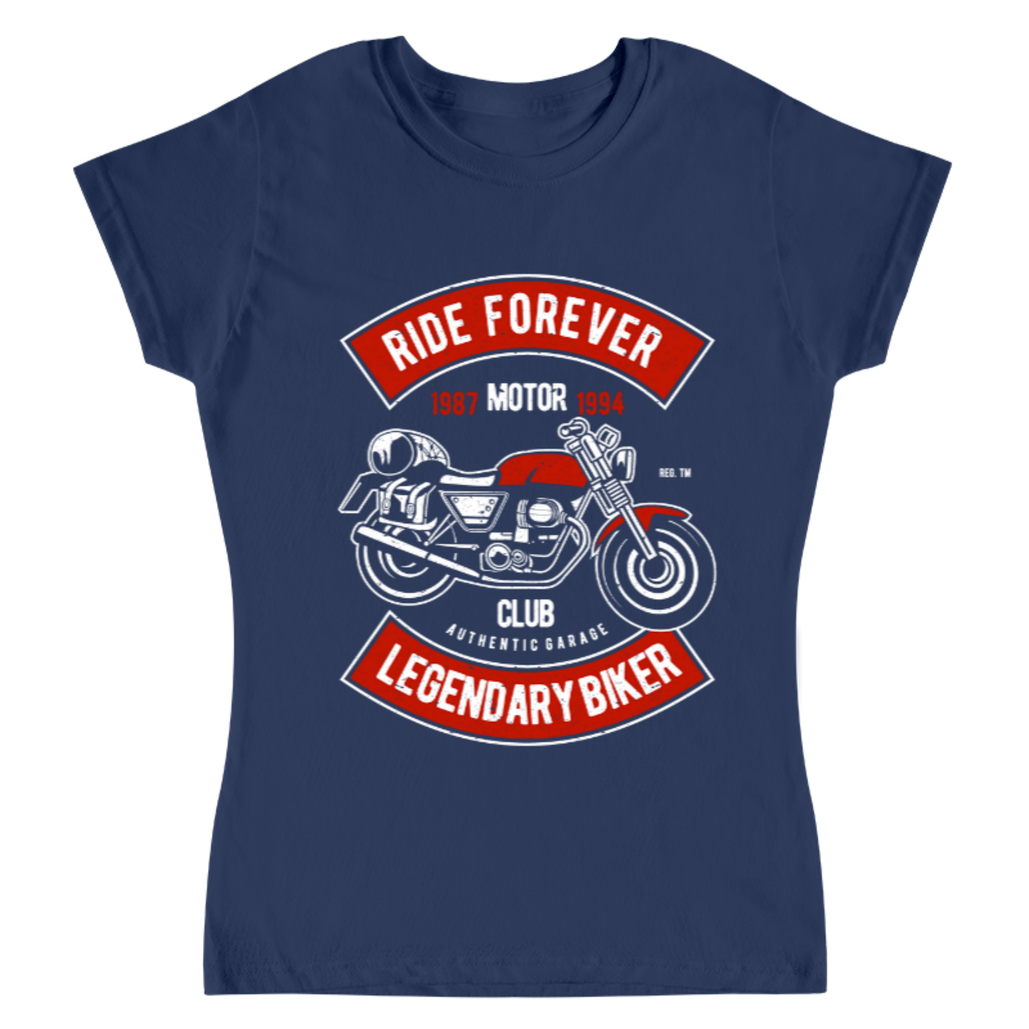 Playera Vintage Ride Forever - Mujer