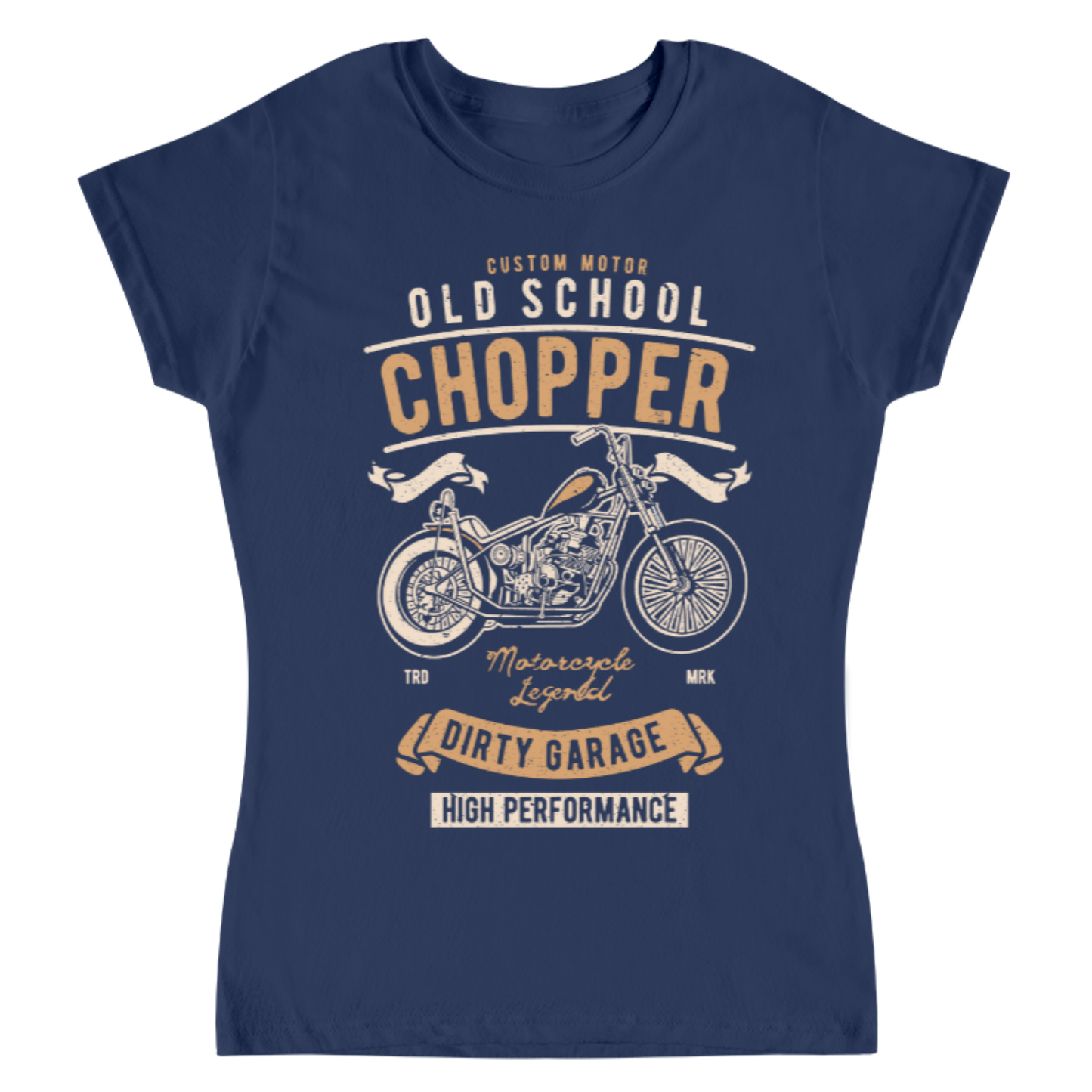 Playera Vintage Old School Chopper - Mujer