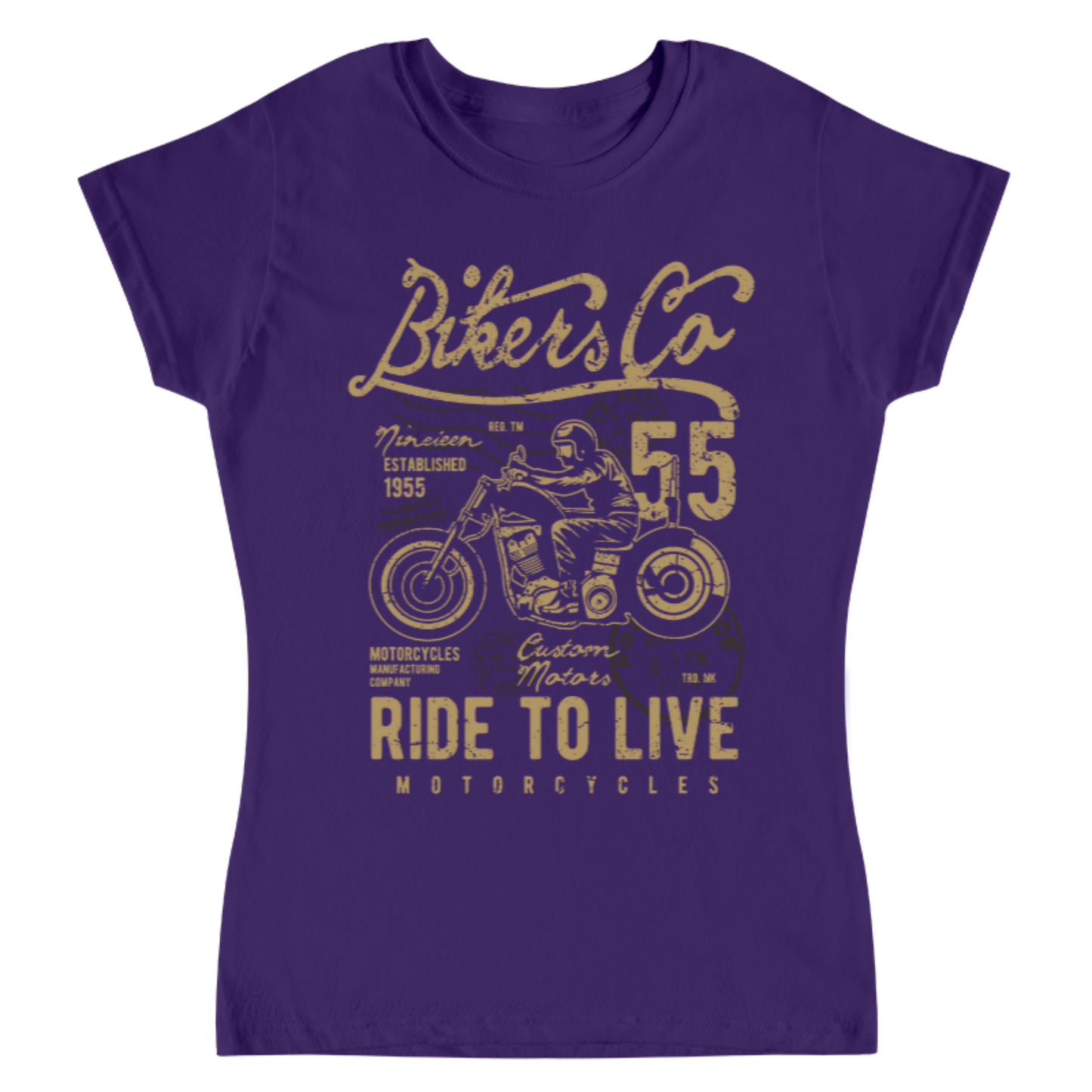 Playera Vintage Bikers - Mujer