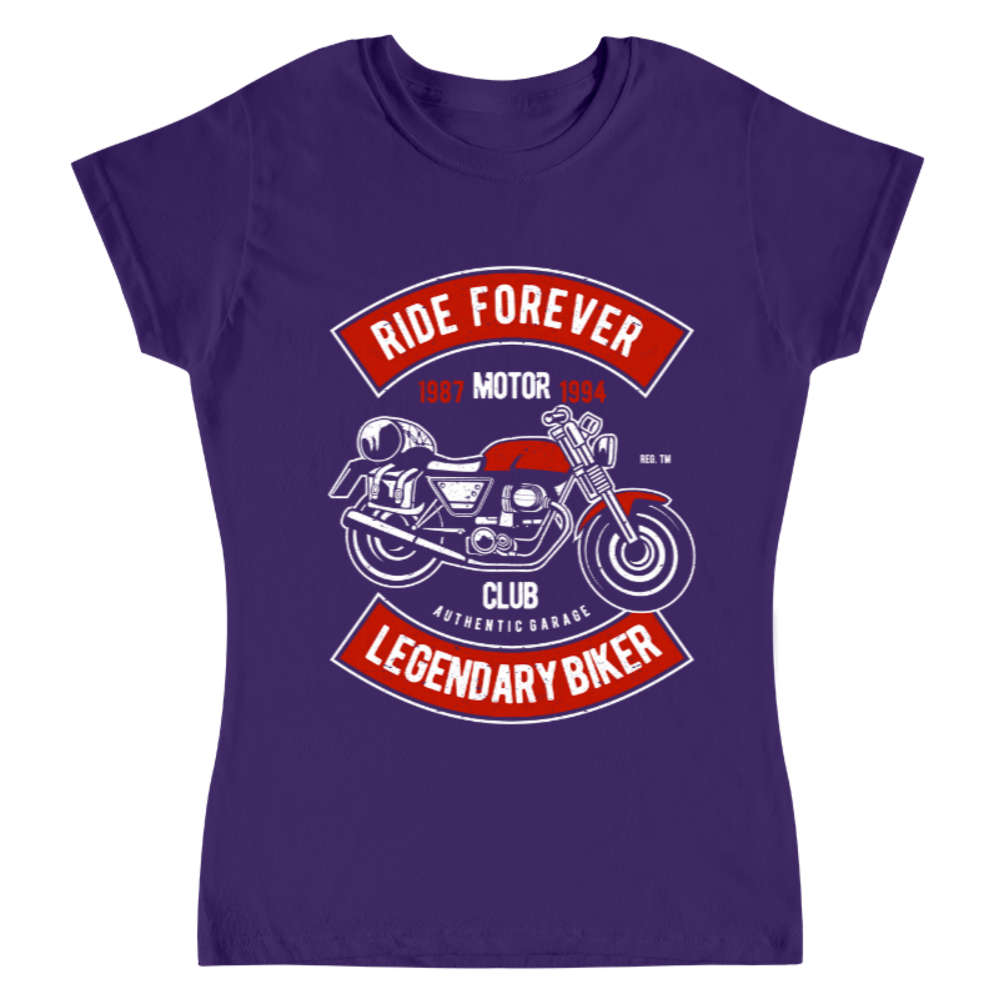 Playera Vintage Ride Forever - Mujer