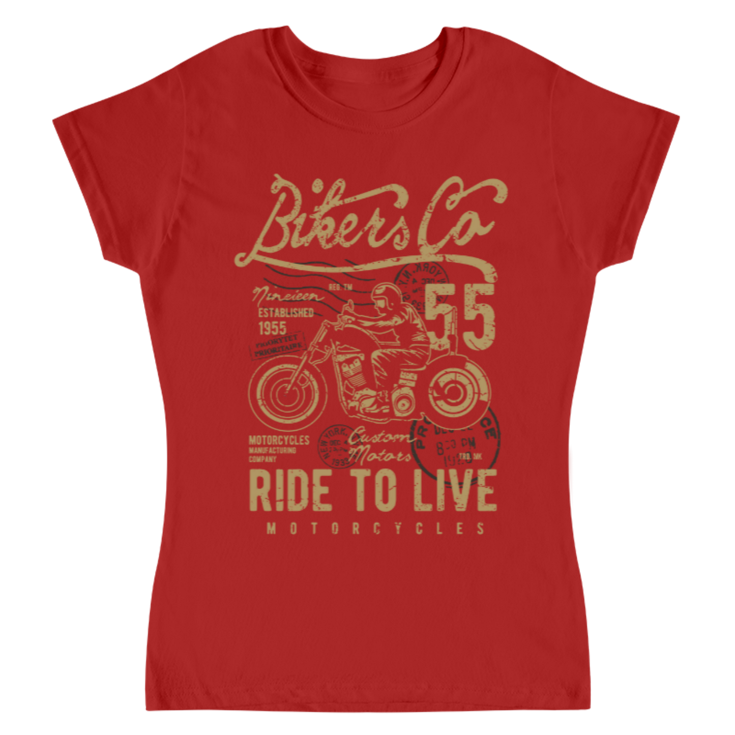Playera Vintage Bikers - Mujer