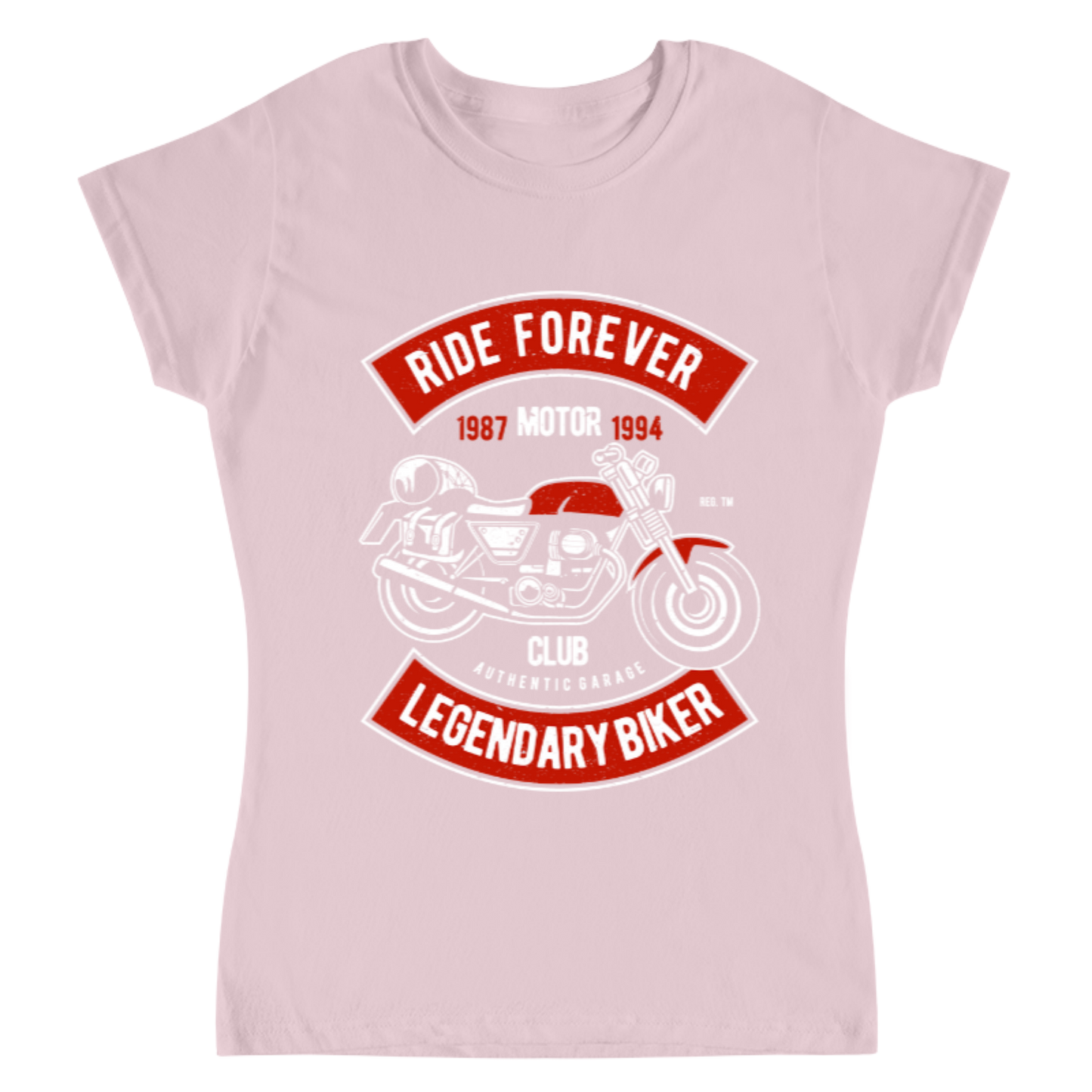 Playera Vintage Ride Forever - Mujer