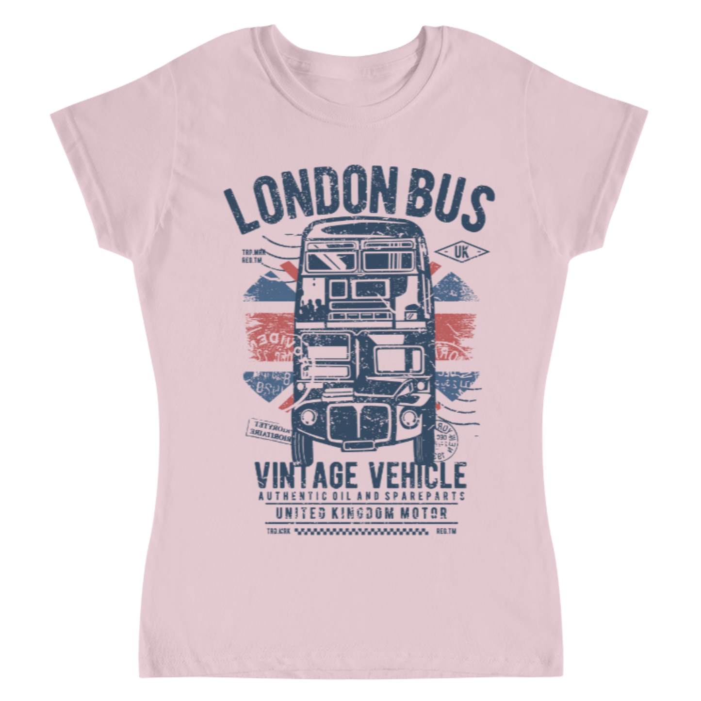 Playera Vintage London Bus - Mujer