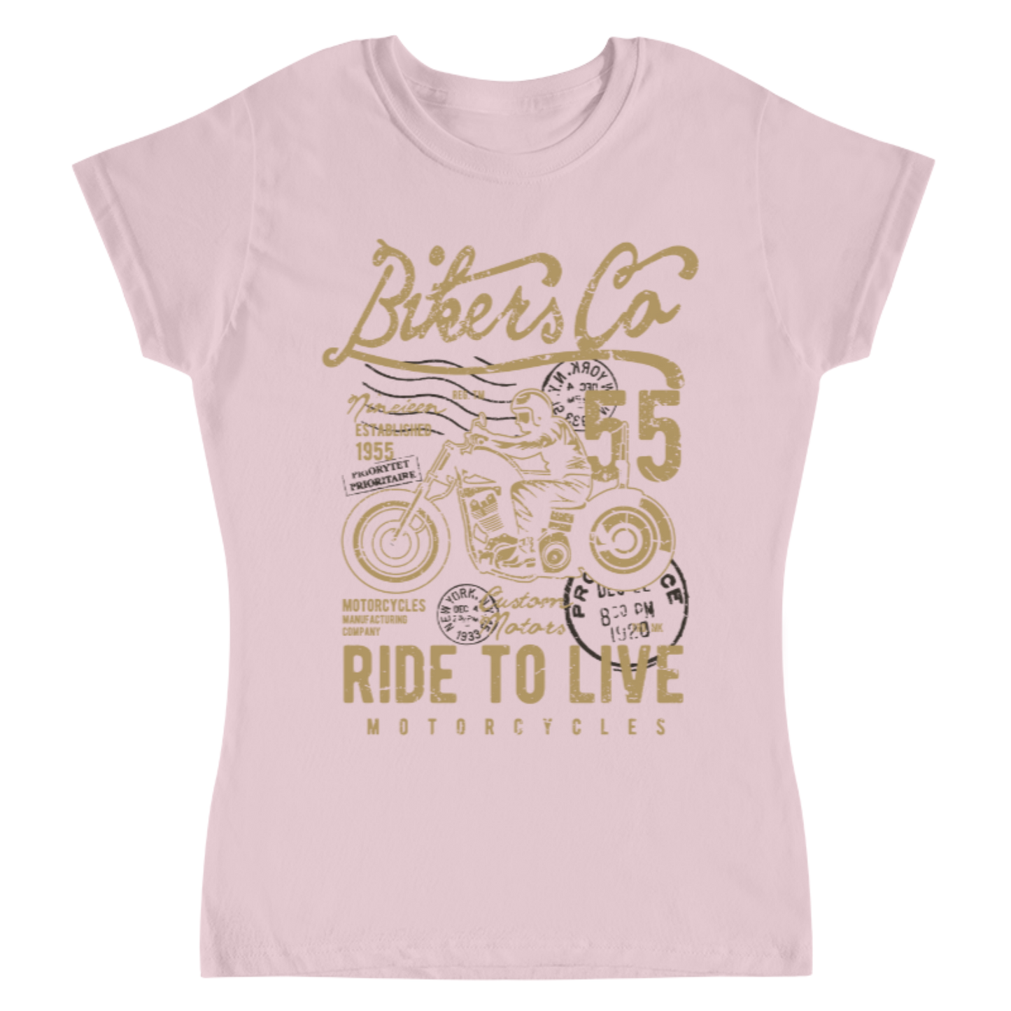 Playera Vintage Bikers - Mujer