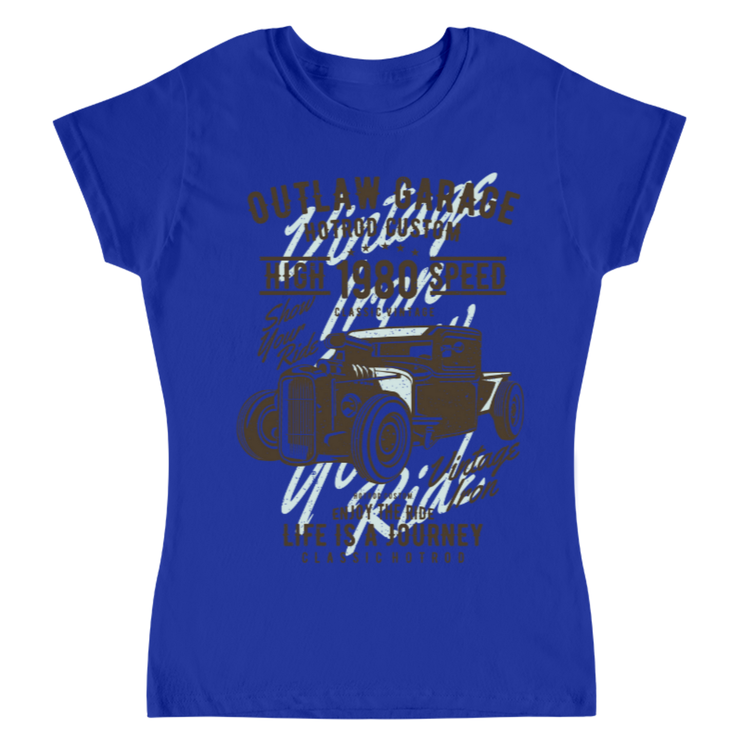 Playera Vintage Outlaw Garage - Mujer