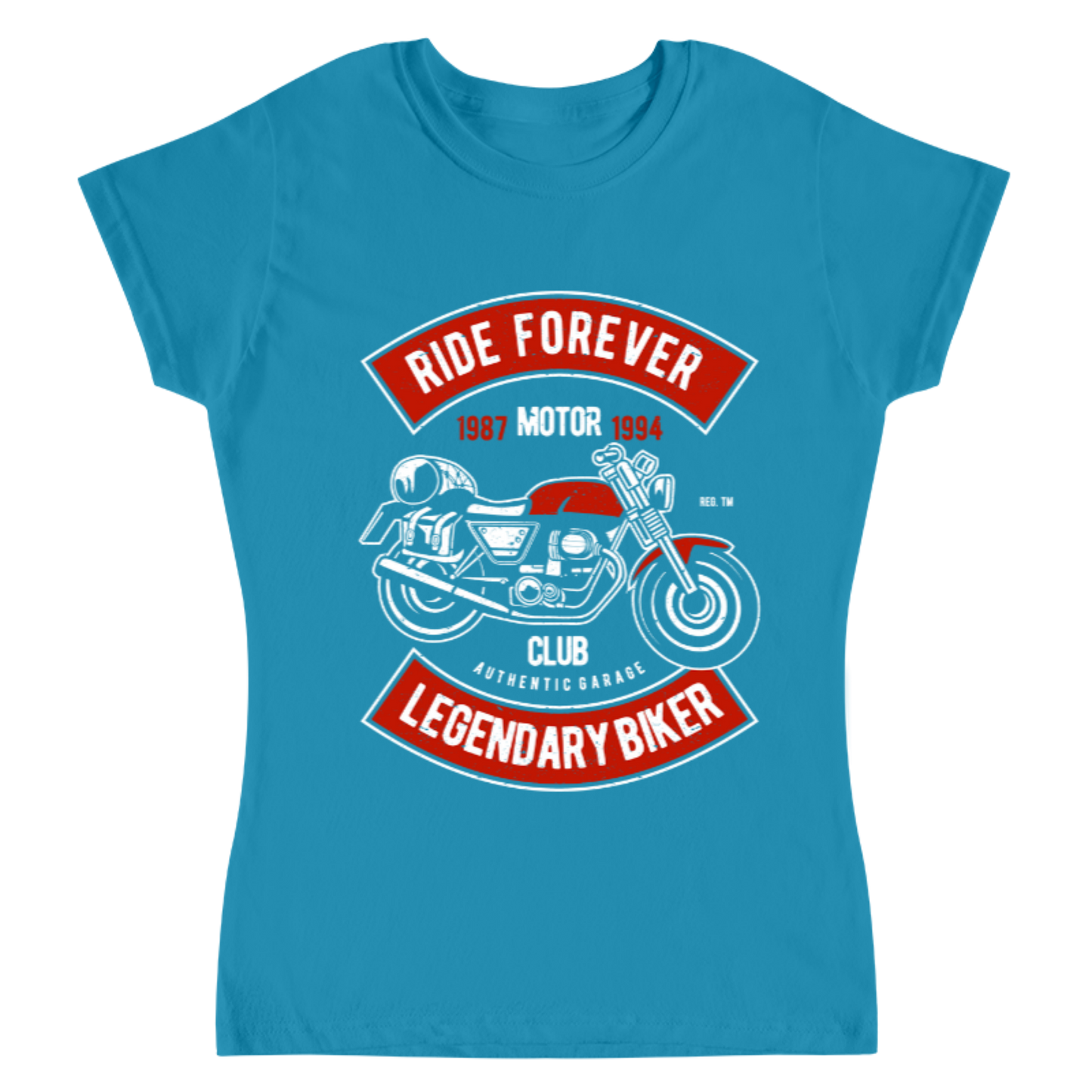 Playera Vintage Ride Forever - Mujer