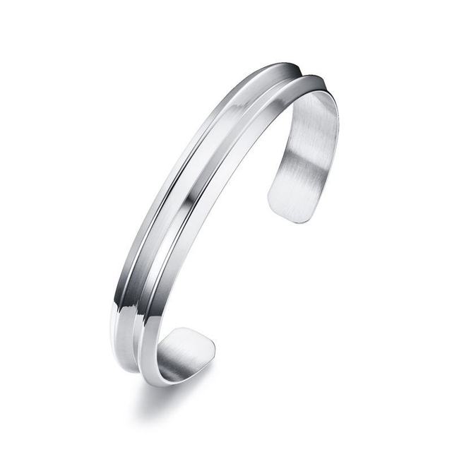 Brazalete de Acero Inoxidable para Hombres.