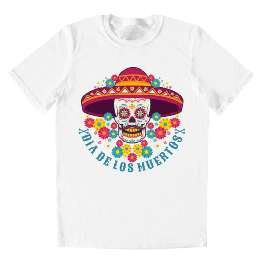Playera Día de los Muertos Blanca - Hombre