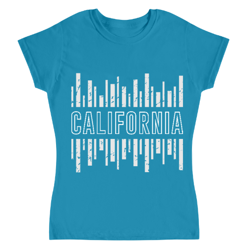 Playera California Stripes - Mujer