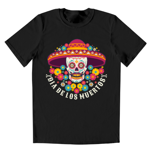 Playera Día de los Muertos Oscura - Hombre