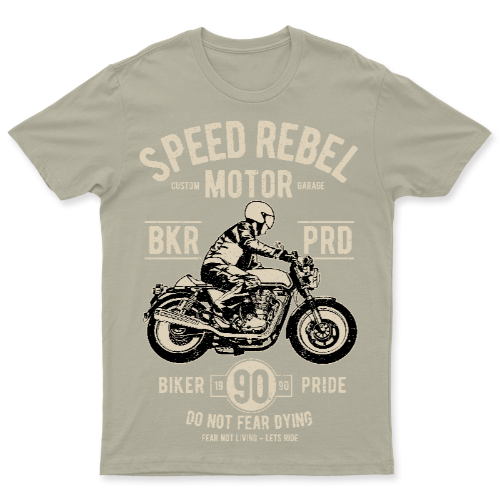 Playera Vintage Speed Rebel - Hombre